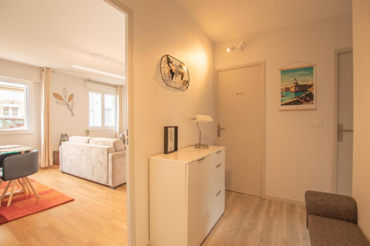 Appartement Hyper Centre Avec Garage Prive Concarneau Buitenkant foto